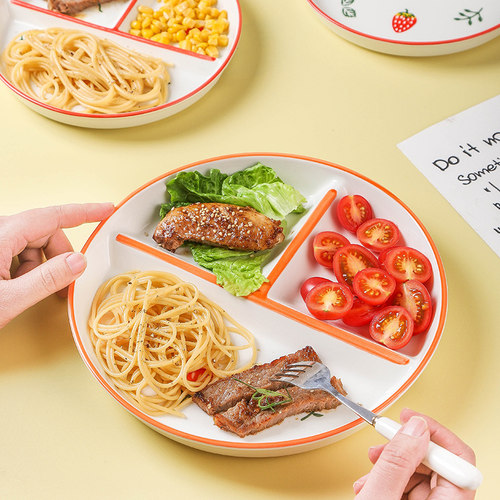 陶瓷创意分格饭盘餐具
