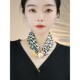 防晒围脖 珍珠磁扣丝巾女百搭气质护颈遮颈纹围巾薄款 2026夏季 新款