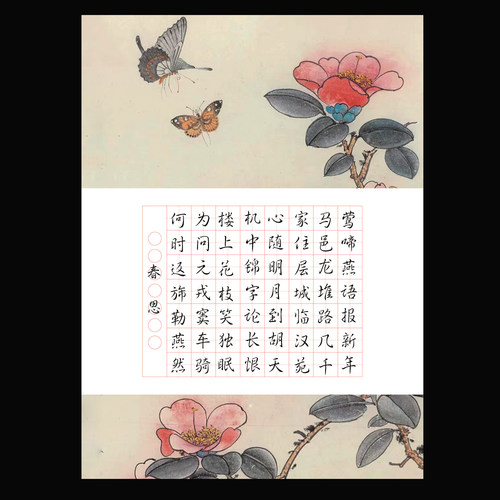 硬笔书法纸A4田字格20张一份6元