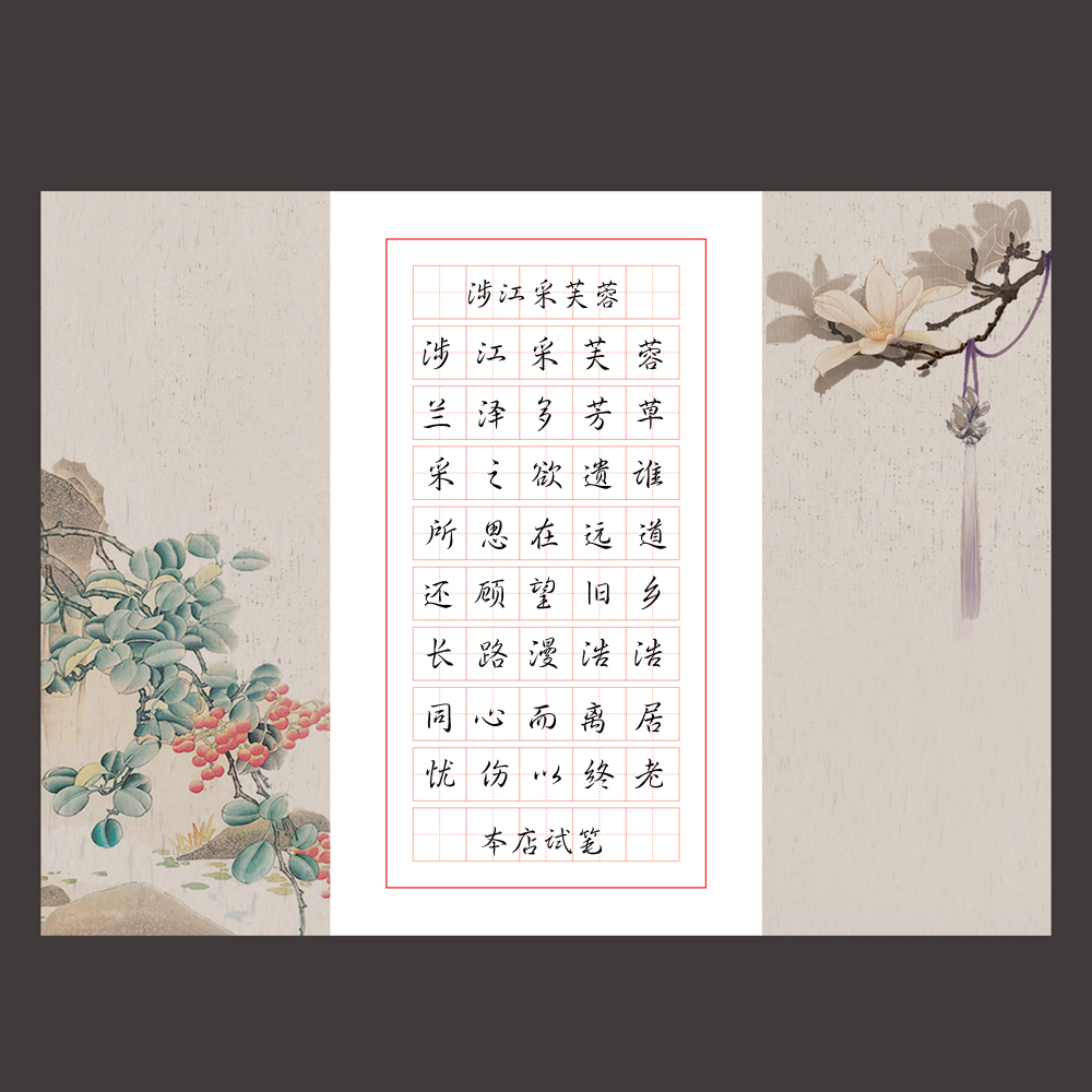 硬笔书法纸A4田字格20张一份6元