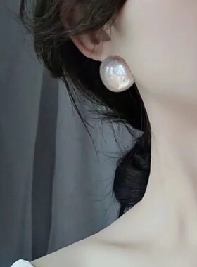 气质韩国个性珍珠耳环女2026潮时