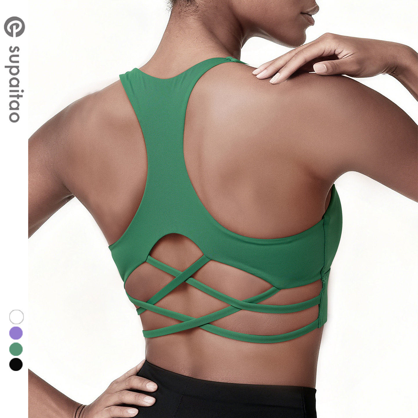 苏派淘美背瑜伽背心防震聚拢运动内衣工字运动内衣健身文胸性感女