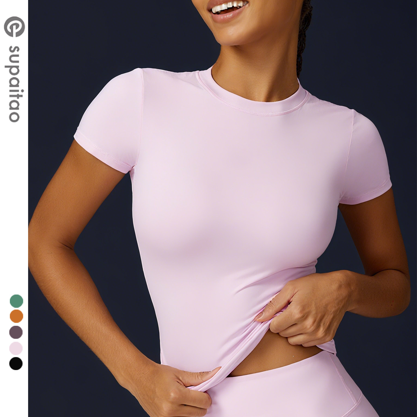 清仓不/退换/短袖瑜伽服上衣运动t恤紧身小圆领健身衣户外跑步女,运动服/休闲服装,健身衣,淘宝优惠券,粉丝福利购,淘宝优惠卷