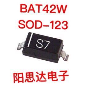 BAT42W 丝印S7 SOD-123贴片二极管一盘3000=150元现货优势
