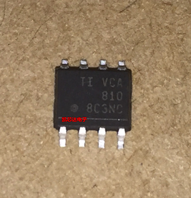 VCA810=VCA810IDR 进口原装，高增益调整范围/宽带电压控制放大器