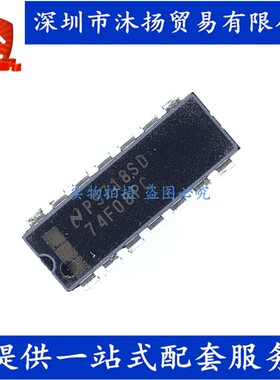 原装 74F08PC DIP14 四2输入与门 集成电路芯片
