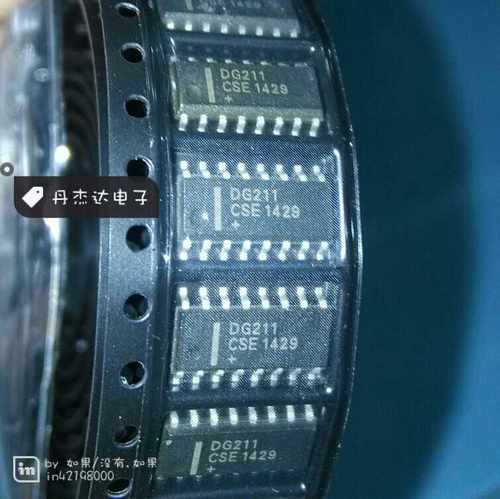 一级 DG211CSE SOP16四路SPST CMOS模拟开关 进口原装