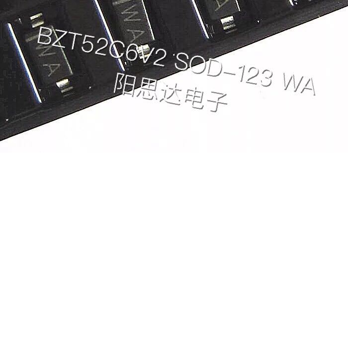 BZT52C6V2丝印WA稳压管6.2V SOD-123 一盘3000=114元现货优势