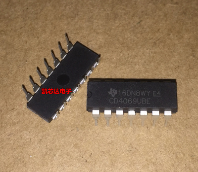 全新 CD4069BE CD4069UBE  六非门/反相器直插DIP-14封装 现货直