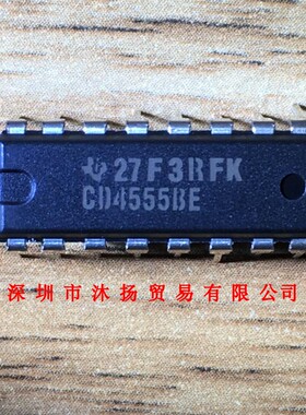 全新原装正品 CD4555BE DIP16 直插 集成电路 盗图必究