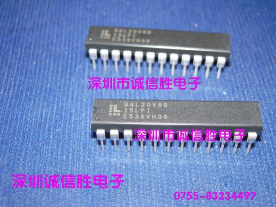 逻辑芯片GAL20V8B-15LPI GAL20V8B DIP24进口全新电子配件 元件