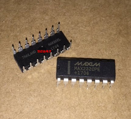 原装正品 直插MAX232CPE 双收发器 RS232 线路驱动器/接收器 现货