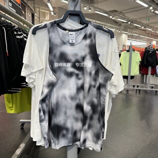 Nike/耐克Dri-fit ADV男子马拉松跑步无袖背心开叉反光T恤HJ4147