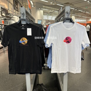 Nike/耐克正品新款夏季款男士运动宽松经典图案篮球T恤HJ3465-100