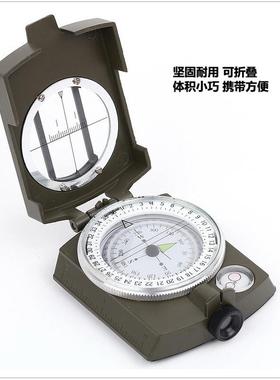DC60-2A户外多功能美式指南针 绿色夜光全金属指南针