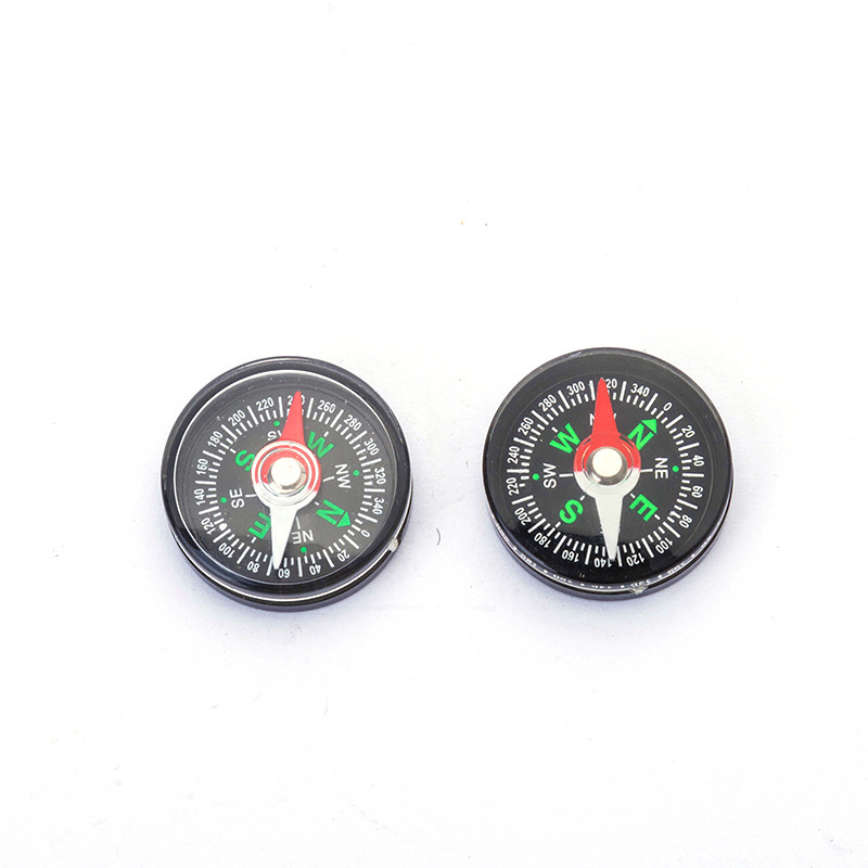 外径30mm指南针户外指针式精准微型塑料指南针