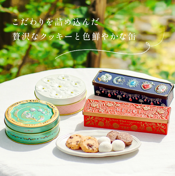 订购 日本 洋菓子专门店 多种口味巧克力曲奇饼干 铁盒装