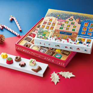 【现货速发】圣诞节日本代购goncharoff巧克力饼干什锦礼盒