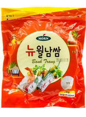 韩国越南米片包蔬菜水果烤肉海鲜生鱼片MORN包饭薄饼水中泡5秒食
