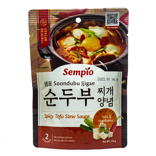 韩国进口膳府嫩豆腐汤调味汁微辣韩式豆腐汤底料 110g(1472)
