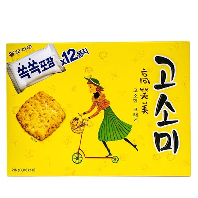 韩国好丽友高笑饼干内有12小包