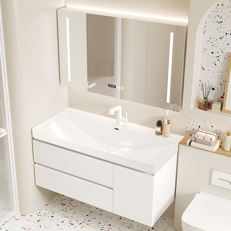 大口径陶瓷盆实木浴室柜组合大盆口陶瓷一体盆海洋盆洗漱台大肚盆,家装主材,浴室柜组合,淘宝优惠券,粉丝福利购,淘宝优惠卷