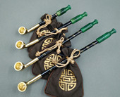 烟斗实木烟杆玛瑙烟嘴 男士 中国传统烟具 手工烟袋锅旱烟袋 老式