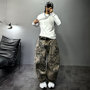 t恤男hiphop潮牌健身T运动白色打底衫 长袖 秋 痞帅高街修身 2025新款