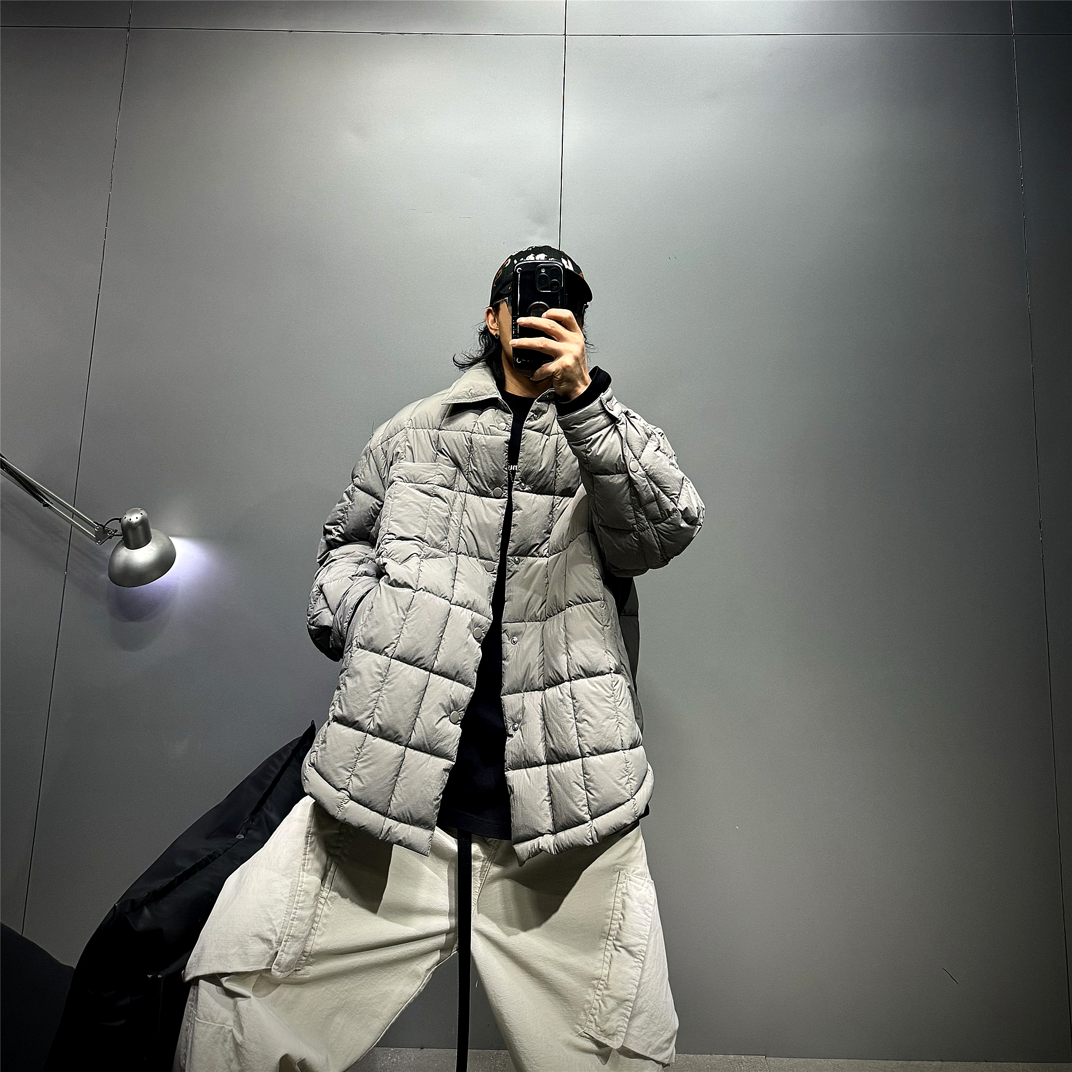 oversize廓形龟背95白鸭绒羽绒服