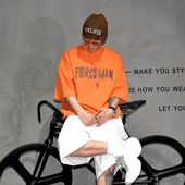 短袖 t恤男350g重磅纯棉潮牌半袖 T大码 原创oversize落肩阔版 体恤衫