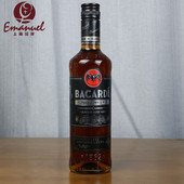 Bacardi百加得黑朗姆酒烘培鸡尾酒500ml调酒rum 正品 行货