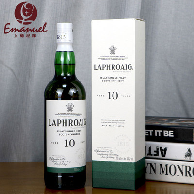 拉弗格10年单一麦芽苏格兰威士忌 LAPHROAIG 利富10年 洋酒700ml