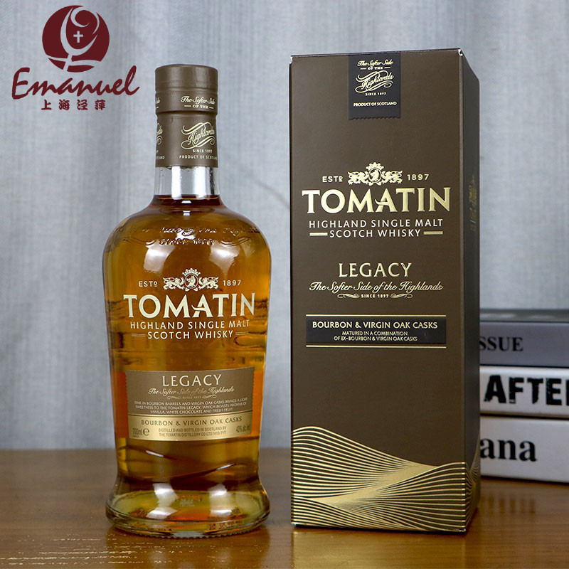 原瓶进口Tomatin汤玛丁(传奇)苏格兰单一麦芽威士忌英国洋酒700ml
