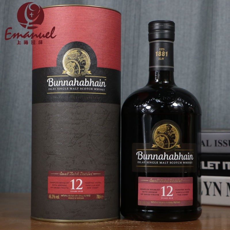 Bunnahabhain/布纳哈本12年700ML 苏格兰单一麦芽威士忌 进口洋酒