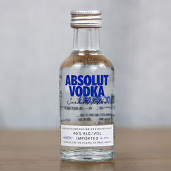 洋酒 瑞典伏特加绝对原味 原瓶进口酒伴小酒版小瓶酒50ml