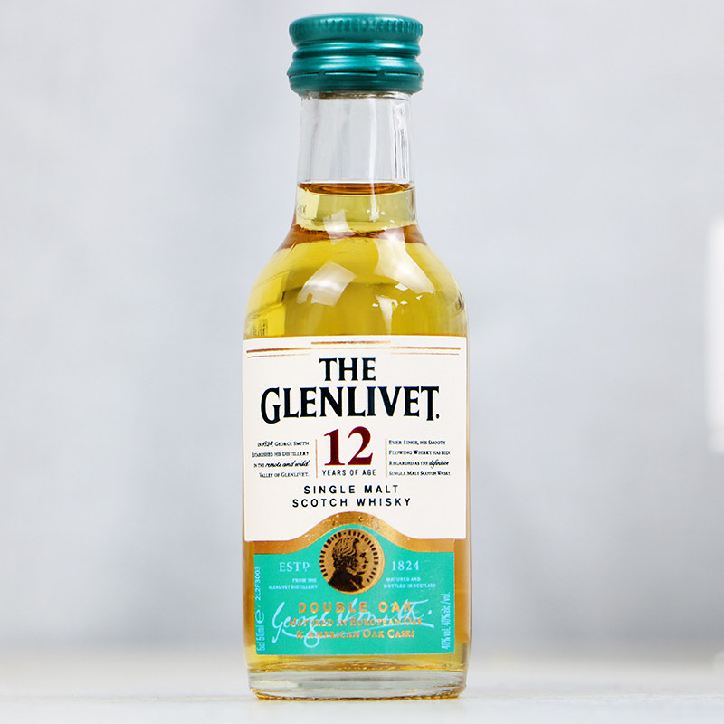 格兰威特12年单一麦芽威士忌50ml英国原装进口迷你伴手礼酒版酒办