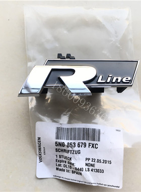 原装进口大众途欢尚酷R-line标CC途观迈腾新速腾改装专用中网R标