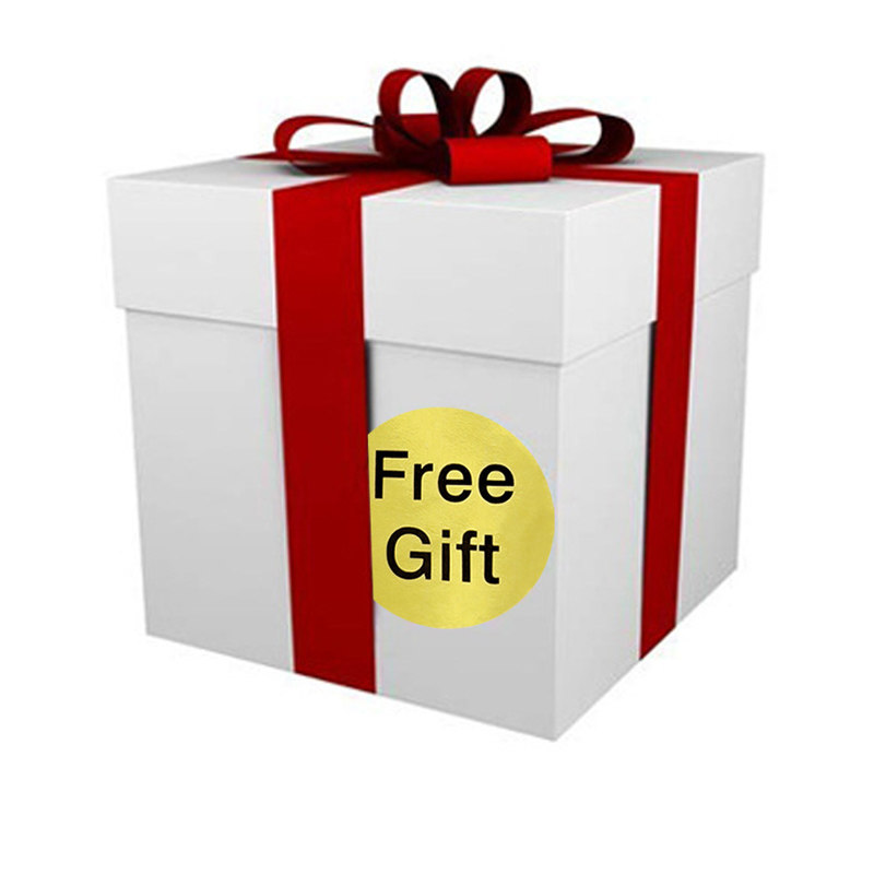 跨境金色卷装free gift感谢赠品贴纸免费礼品礼物装饰不干胶标签