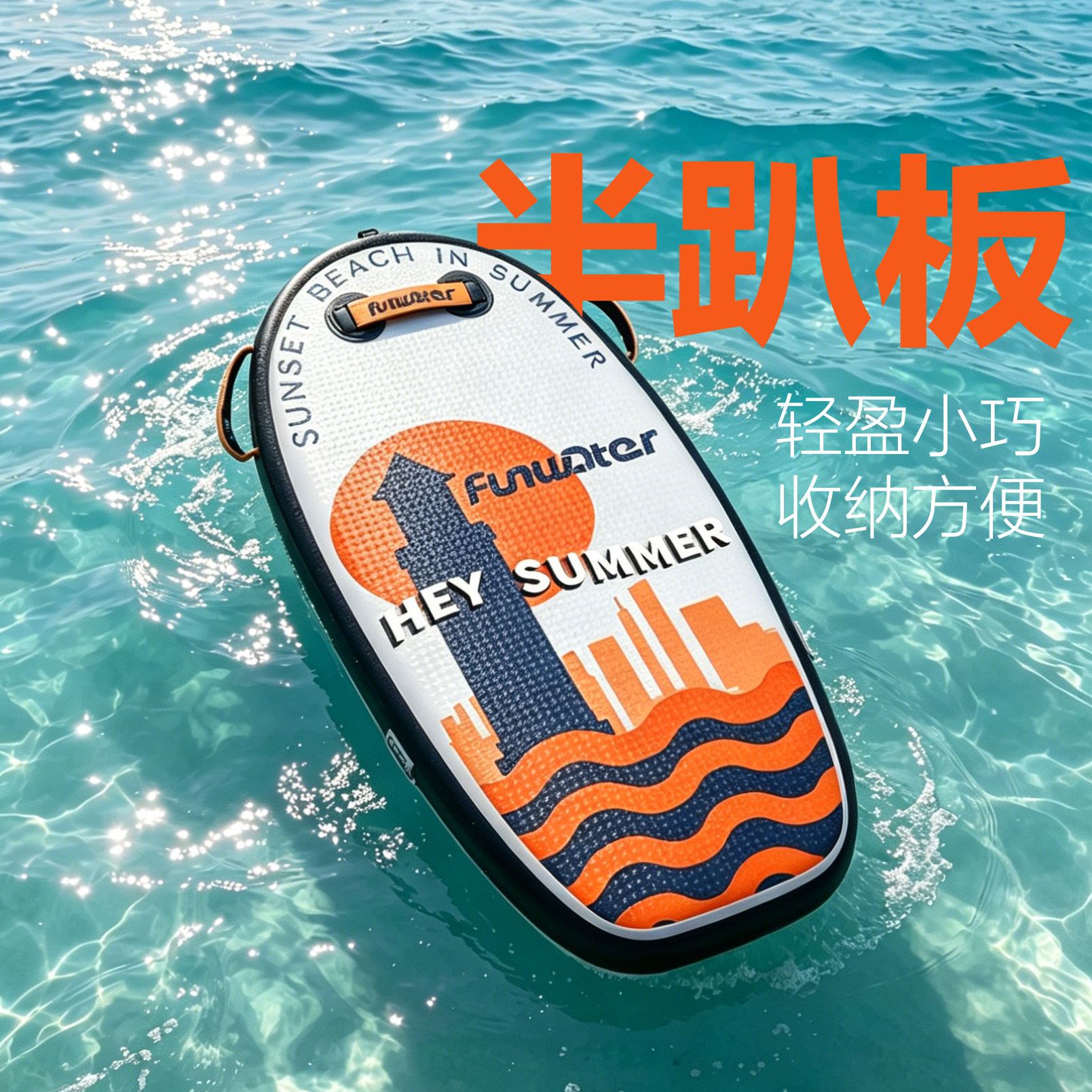 专业充气冲浪板成人便携半趴板