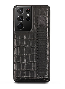 适用三星s21ultra手机壳韩国原装galaxy s21ultra全包防摔带spen笔槽s21u镜头大孔高级感真皮保护套男款外壳