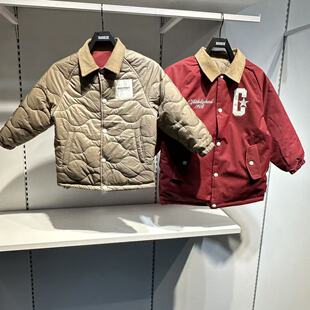 Converse匡威童装2026春款男童双面穿绗缝翻领棉服外套 CV2612481