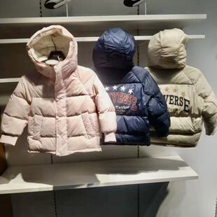加厚保暖防风外套 新款 CV2532367 儿童连帽羽绒服2025冬季 匡威童装