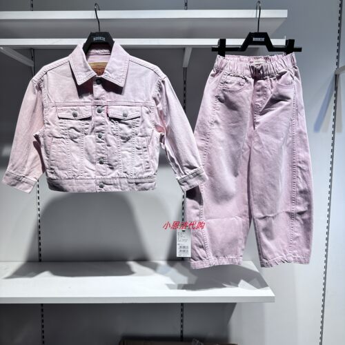 李维斯女童休闲时尚牛仔外套