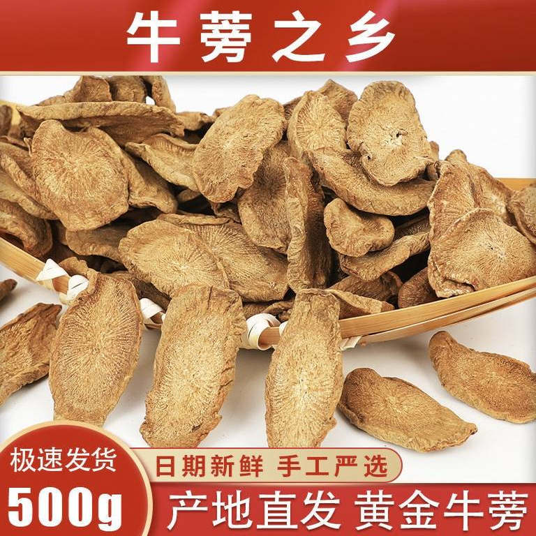 牛蒡根正宗黄金牛蒡茶苍山特级野生牛蒡片新鲜牛旁榜磅养生牛蒡茶