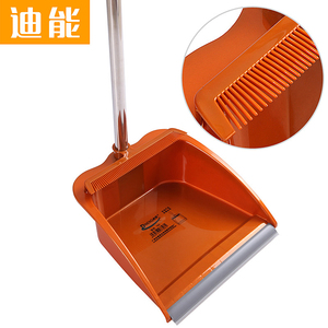 迪能 塑料簸箕紧贴地面畚斗撮箕 不锈钢杆畚斗 加厚铲 包邮