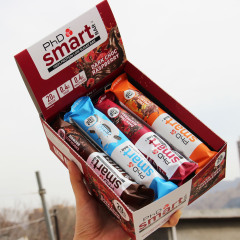 PhD蛋白棒Smart智选饱腹代餐乳清能量棒健身零食品蛋白质无0蔗糖
