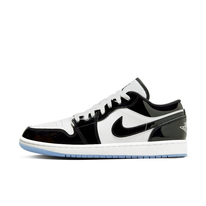 AJ1白黑色男款低帮复古篮球鞋