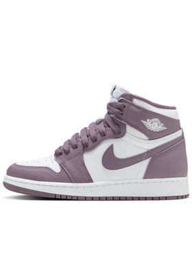 Air Jordan 1 AJ1 紫白色 GS 中帮 复古休闲运动篮球鞋FD1437-105