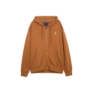 棕色 夹克外套FQ1867 男款 休闲运动长袖 281 纯色连帽 Jordan