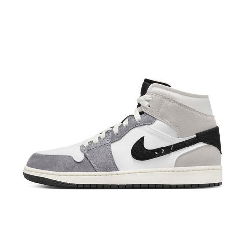 Air Jordan 1 Mid AJ1 灰色 男子 运动休闲中帮篮球鞋 DZ4136-002